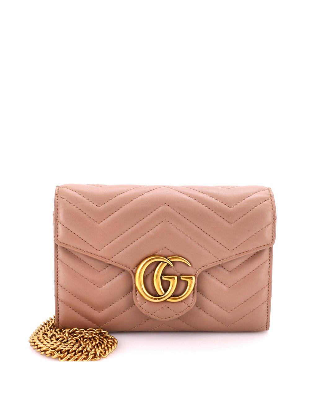 Gucci Gg Marmont Chain Wallet Matelasse #370611G11B